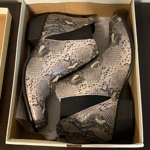 Esprit snakeskin booties